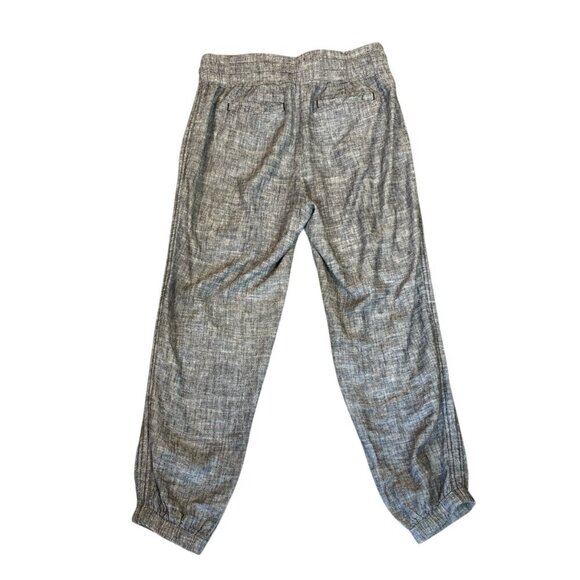 Briggs Linen Blend Women's Pull-On Jogger Pants Sz S Gray #119P - Picture 3 of 8